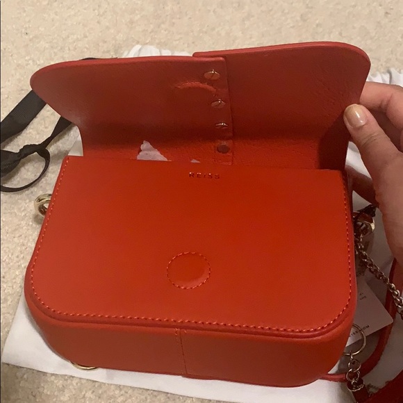 Reiss Mini Jessie Tassel Leather Crossbody Bag - Picture 2 of 4